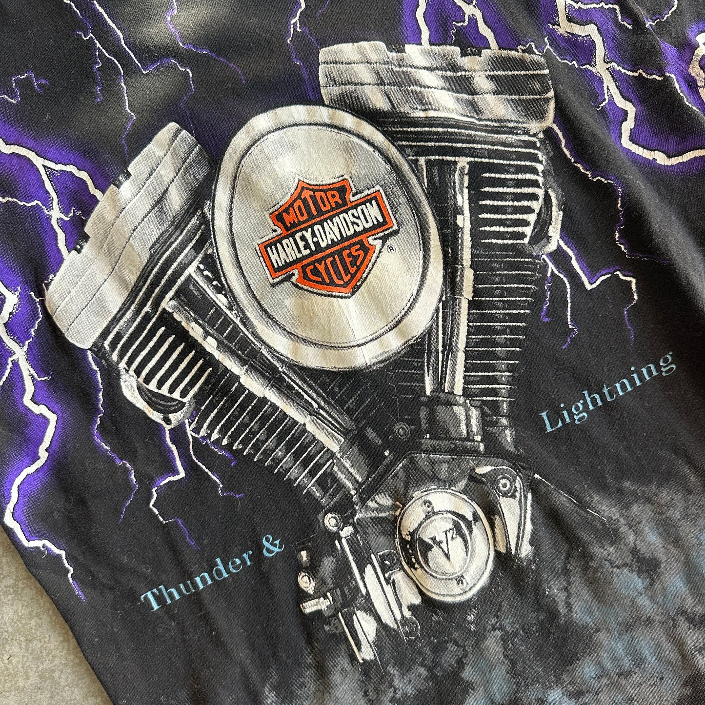 Load image into Gallery viewer, Harley Thunder &amp;amp; Lightning Shirt - M
